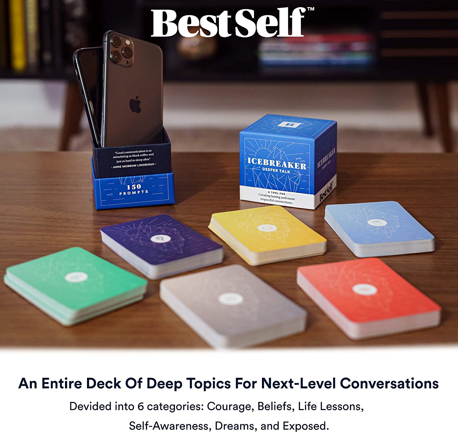 Best Self IceBreaker - Conversation Starter Card Deck 150 Prompt Cards Best Self IceBreaker - Conversation Starter Card Deck 150 Prompt Cards
